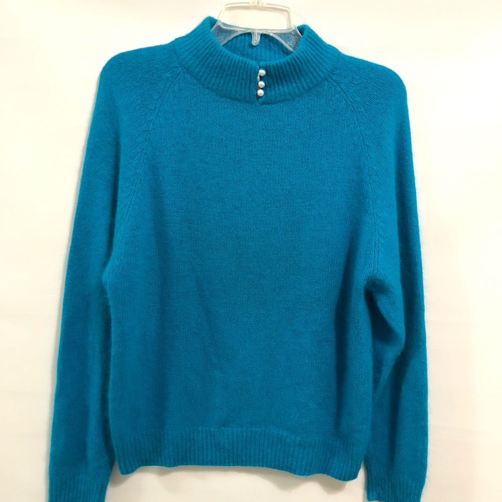 Extra Energy by de rotchild Vintage EC sz M turquoise blue Pearl neck loops